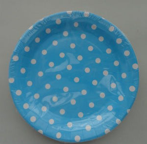 Polka Dots Blue Plates