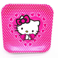Hello Kitty Plates Square