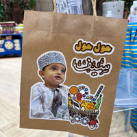 Customize Gift bag with Sticker