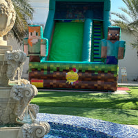 Inflatable/Minecraft Slide (9.4mx4.4mx6.4m)