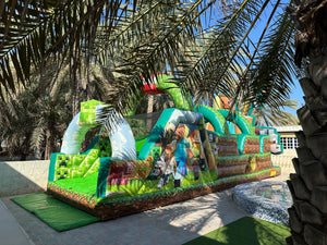 Inflatable/Minecraft Obstacle Course (12mx3mx5.5m)