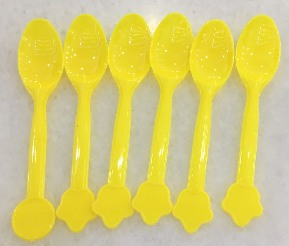 Plastic Spoon with Shape 6pcs