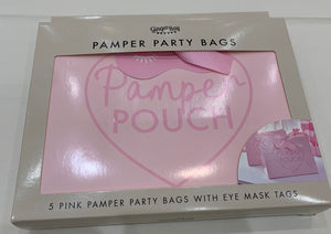 Pamper Party Bags ( 5pcs Bags with Eye Mask Tag )