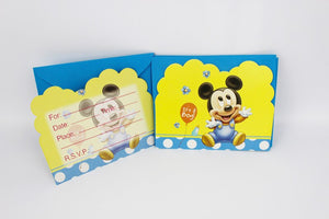 Baby Mickey Invitation