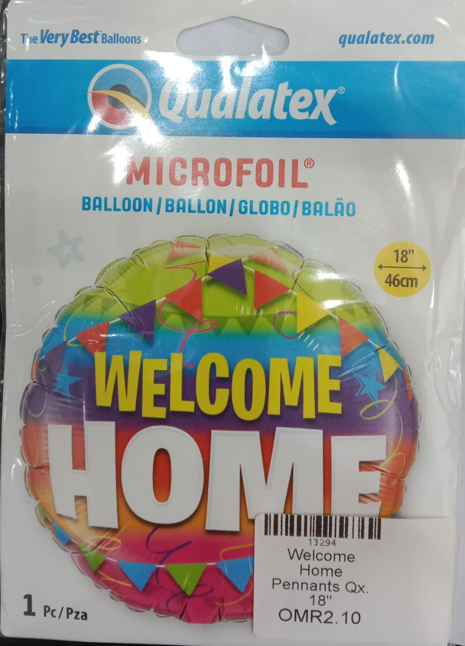 Welcome Home Pennants ( Foil Round Balloons )