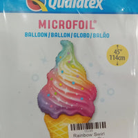 Rainbow Swirl Ice Cream Qx. 45"