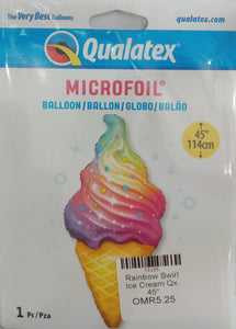 Rainbow Swirl Ice Cream Qx. 45"