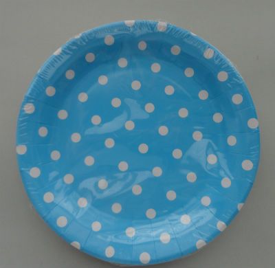 Polka Dots Blue Plates