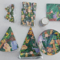 Jungle tableware Mage Pack 6pc each