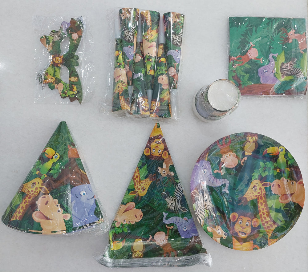 Jungle tableware Mage Pack 6pc each