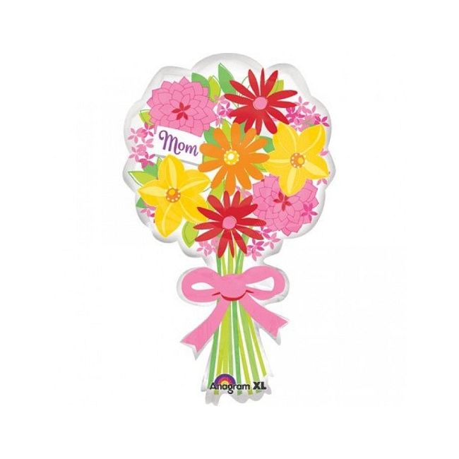 Mom Floral Bouquet Supershape Balloon