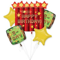 Tnt Party Happy Birthday Balloon Bouquet 5Pcs