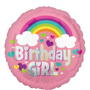 Birthday Girl Rainbow Fun Foil Balloon 18In