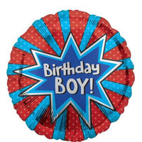 Birthday Boy Burst Foil Balloon 18In