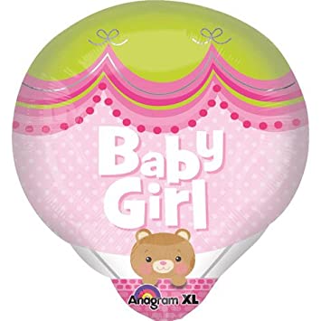 Baby Girl Hot Air Balloon Pink 18”
