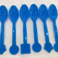 Plastic Spoon with Shapes 6pcs