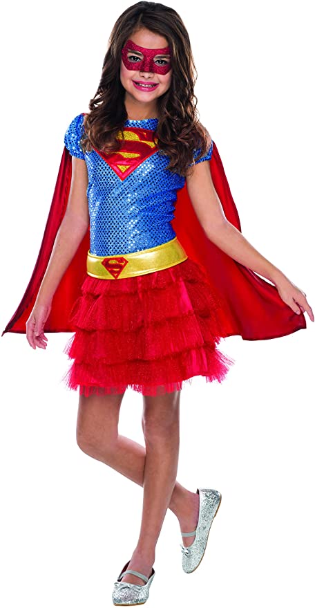 Supergirl Sequin Toddler Costume Size 2 to 4