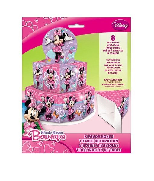 Minnie Mouse Favor boxes centerpiece