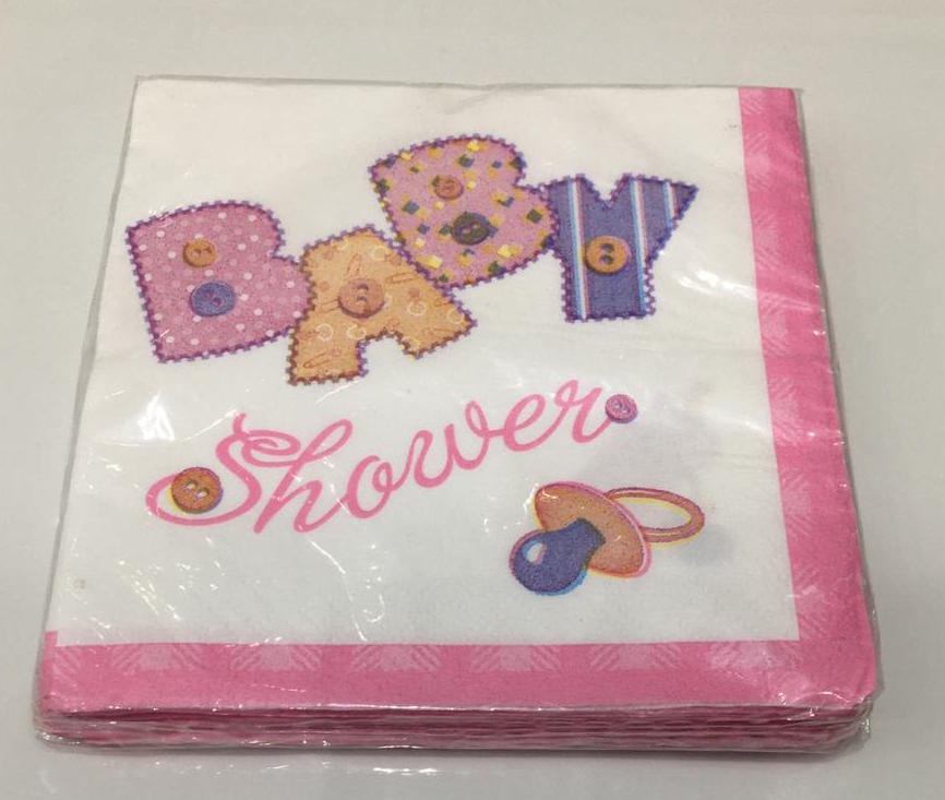 Baby Pink Napkins Lunch 2-Ply