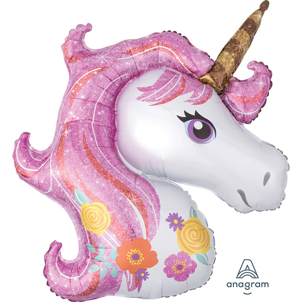 Unicorn Head Standard Balloon 18”