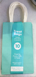 Paper Gift Bag with Handle Pastel Green 10pcs