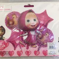 Masha & The Bear Balloon  Bouquet Set 5pcs