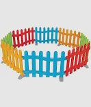 Plastic Fence Colored