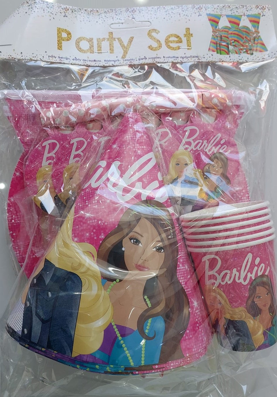 Barbie Tableware Mage Pack 6 pcs each