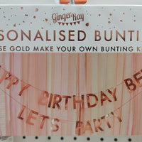 Rose Gold Customisable Bunting