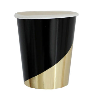 Elegant Foil Theme Cups