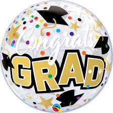 Congrats Grad Stars and Dots 22"
