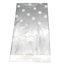 Polka Dots Silver Tablecover