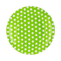 Polka Dot Green Plates

