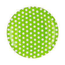 Polka Dot Green Plates