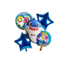 Baby Shark Balloon Bouquet Standard 5pc