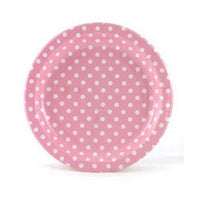 Polka Dot Pink Plates
