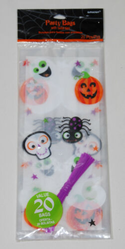 Pumpkin and ghost cello bags 20 pcs